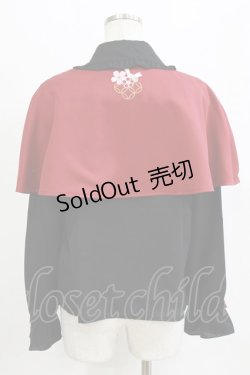 画像3: Amavel / 鈴猫みくじの縁結ケープ付ブラウス Free ブラック/レッド H-26-02-18-067-CA-BL-NS-ZH