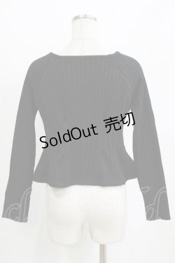 画像3: Fi.n.t / コルセット風タックニットカーディガン Free BLACK H-26-02-18-069-CA-TO-NS-ZH