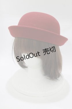 画像1: To Alice / フェルトハット  ワイン H-26-02-18-079-LO-AC-NS-ZH