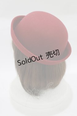 画像2: To Alice / フェルトハット  ワイン H-26-02-18-079-LO-AC-NS-ZH