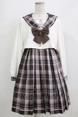 画像1: Amavel / Academic Emblemセットアップセーラーワンピース Free ピンク H-26-02-18-081-CA-OP-NS-ZH