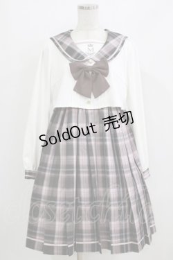 画像1: Amavel / Academic Emblemセットアップセーラーワンピース Free ピンク H-26-02-18-081-CA-OP-NS-ZH