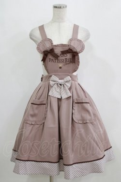 画像1: Amavel / Bears Patisserieエプロンジャンパースカート Free ブラウン H-26-02-18-008-CA-OP-NS-ZH