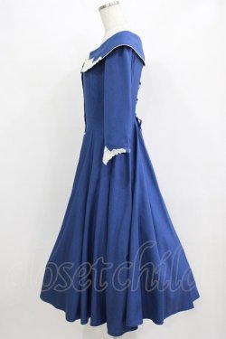 画像2: Innocent World / ハートレースワンピース M サファイアブルー×生成 /Sapphire Blue×Beige H-26-02-18-010-IW-OP-NS-ZH