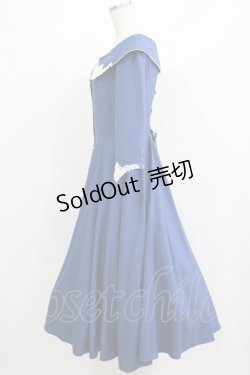 画像2: Innocent World / ハートレースワンピース M サファイアブルー×生成 /Sapphire Blue×Beige H-26-02-18-010-IW-OP-NS-ZH