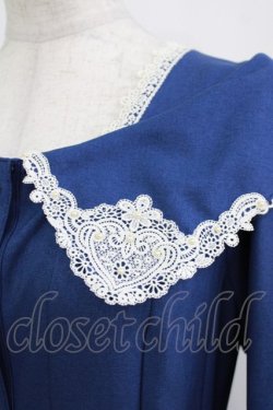 画像4: Innocent World / ハートレースワンピース M サファイアブルー×生成 /Sapphire Blue×Beige H-26-02-18-010-IW-OP-NS-ZH