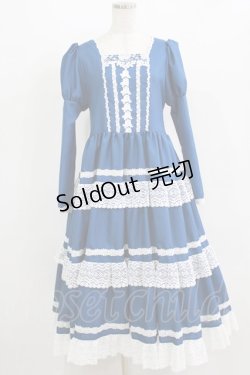 画像1: marcHenTica / プリモドールワンピース+ヘッドドレス Free ブルー H-26-02-18-012-LO-OP-NS-ZH