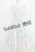 Angelic Pretty / 夢見るTiny Bearエプロン風ティアードスカート Free ミント H-26-02-18-014-AP-OP-NS-ZH
