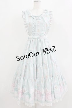 画像1: Angelic Pretty / 夢見るTiny Bearエプロン風ティアードスカート Free ミント H-26-02-18-014-AP-OP-NS-ZH
