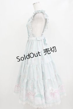 画像2: Angelic Pretty / 夢見るTiny Bearエプロン風ティアードスカート Free ミント H-26-02-18-014-AP-OP-NS-ZH