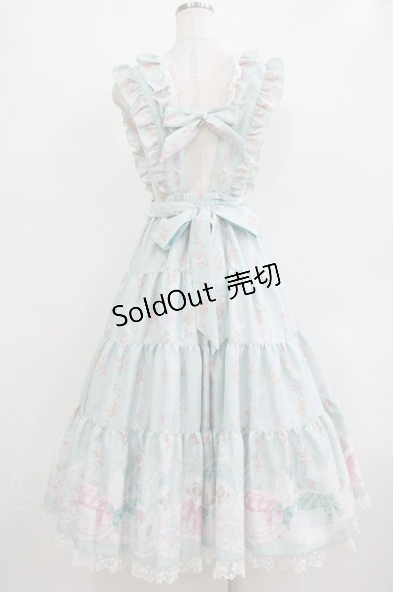 画像3: Angelic Pretty / 夢見るTiny Bearエプロン風ティアードスカート Free ミント H-26-02-18-014-AP-OP-NS-ZH (3)