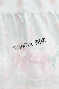 画像4: Angelic Pretty / 夢見るTiny Bearエプロン風ティアードスカート Free ミント H-26-02-18-014-AP-OP-NS-ZH