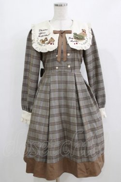 画像1: Amavel / Fruitful Autumn Partyワンピース Free ブラウン H-26-02-18-016-CA-OP-NS-ZH