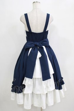 画像3: Chalmiere / 不思議の国のジャンパースカート M ネイビー H-26-02-18-002-0-OP-NS-ZH