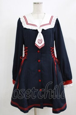 画像1: To Alice / セーラーワンピース M ネイビー H-26-02-18-018-LO-OP-NS-ZH