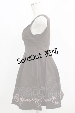 画像2: Ank Rouge / 天使刺繍リボンジャンパースカート M ブラウン H-26-02-18-019-CA-OP-NS-ZH