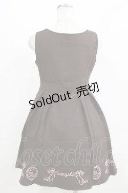 画像3: Ank Rouge / 天使刺繍リボンジャンパースカート M ブラウン H-26-02-18-019-CA-OP-NS-ZH