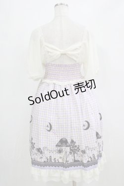 画像3: axes femme POETIQUE / きのこプリントチェックワンピース M オフ/ラベンダー H-26-02-18-021-AX-OP-NS-ZH