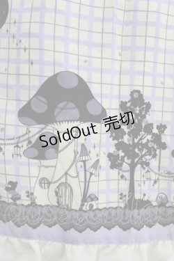 画像4: axes femme POETIQUE / きのこプリントチェックワンピース M オフ/ラベンダー H-26-02-18-021-AX-OP-NS-ZH