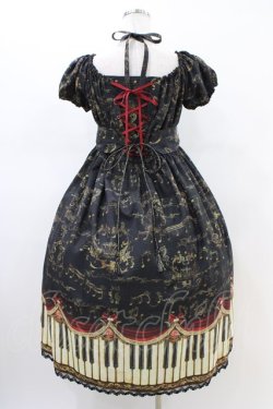 画像2: Enchantlic Enchantilly / アンティークエレガンスピアノワンピース Free ブラック/ワイン H-26-02-19-1035-LO-OP-NS-ZH