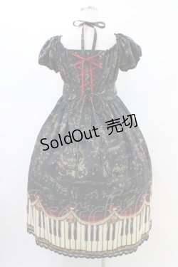 画像2: Enchantlic Enchantilly / アンティークエレガンスピアノワンピース Free ブラック/ワイン H-26-02-19-1035-LO-OP-NS-ZH