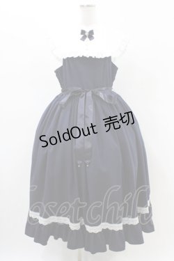 画像1: metamorphose / 【プラスサイズ】Priere〜星に祈りを〜ミディアムジャンパースカート プラスサイズ ネイビー H-26-02-19-1036-ME-OP-NS-ZH