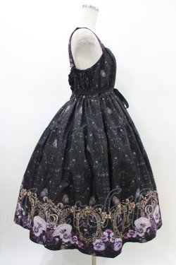 画像3: Enchantlic Enchantilly / すみれ姫の王冠 ティアードジャンパースカート Free ブラック H-26-02-19-1037-LO-OP-NS-ZH