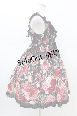 画像3: BABY,THE STARS SHINE BRIGHT / スローモーションブーケ〜あの日の私の想い〜柄ジャンパースカートII Free ブラック H-26-02-19-1038-BA-OP-NS-ZH