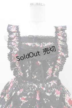 画像4: BABY,THE STARS SHINE BRIGHT / スローモーションブーケ〜あの日の私の想い〜柄ジャンパースカートII Free ブラック H-26-02-19-1038-BA-OP-NS-ZH