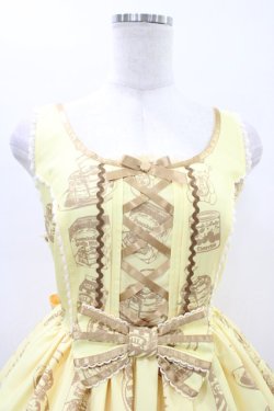 画像4: Angelic Pretty / Honey Cakeラウンドジャンパースカート Free イエロー H-26-02-19-1040-AP-OP-NS-ZH