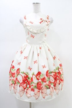 画像1: Innocent World / カスティーユジャンパースカート Free 生成り H-26-02-19-1041-IW-OP-NS-ZH