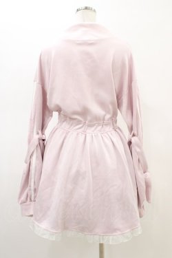 画像2: Ank Rouge / Be mqin 袖ベルトジャージワンピース M ピンク H-26-02-19-1047-CA-OP-NS-ZH