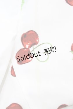 画像4: Ank Rouge / ランダムチェリーベリー衿付きワンピース M オフ H-26-02-19-1048-CA-OP-NS-ZH