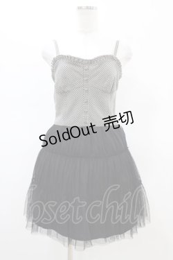 画像1: LODISPOTTO / チュール切替ワンピース M ブラック H-26-02-19-1051-LO-OP-NS-ZH