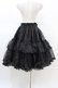 画像2: metamorphose / 【プラスサイズ】オーガンジーミディアムフリルパニエ プラスサイズ ブラック H-26-02-19-1054-ME-SK-NS-ZH (2)