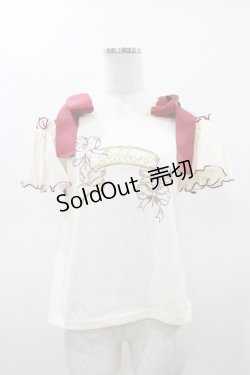 画像1: LIZ LISA / 肩リボントップス Free アイボリー H-26-02-19-1060-LO-TO-NS-ZH