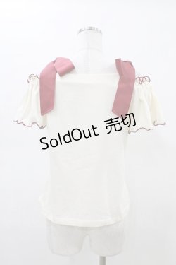 画像2: LIZ LISA / 肩リボントップス Free アイボリー H-26-02-19-1060-LO-TO-NS-ZH