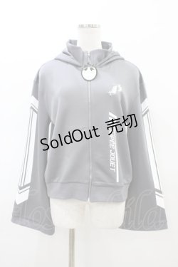 画像1: Pal elfy / フレア袖ジャージ Free グレー H-26-02-19-1063-0-TO-NS-ZH