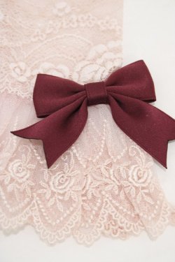 画像2: Mary Magdalene / リボン付レースカフス・ロング  ローズ/ボルドー H-26-02-19-1020-CL-ZA-NS-ZH