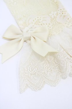 画像2: Mary Magdalene / リボン付レースカフス・ロング  生成り H-26-02-19-1021-CL-ZA-NS-ZH