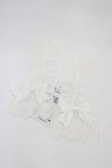Mary Magdalene / リボン付レースカフス・ロング  オフホワイト H-26-02-19-1023-CL-ZA-NS-ZH