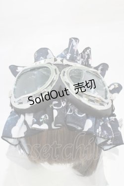 画像3: Royal Princess Alice / スペイシープリンセス beco+81コラボ ゴーグル付きヘッドドレス  ブラック H-26-02-19-1002-LO-AC-NS-ZH