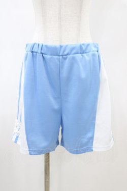 画像1: FLC / ショートパンツ+レッグカバーセット(ぬた。) L サックス H-26-02-19-1027-LO-PA-NS-ZH