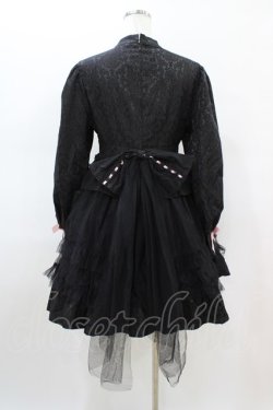 画像2: Eieyomi（海外ロリータブランド） / ジャガードワンピースセット M ブラック/ピンク H-26-02-19-1028-0-OP-NS-ZH