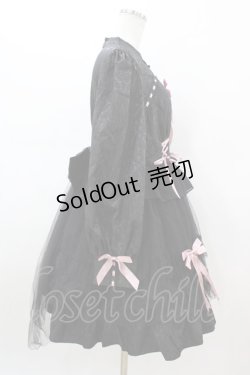 画像3: Eieyomi（海外ロリータブランド） / ジャガードワンピースセット M ブラック/ピンク H-26-02-19-1028-0-OP-NS-ZH