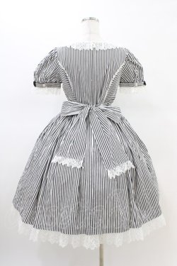 画像2: Angelic Pretty / Fancy Stripeワンピース Free ブラック H-26-02-19-1029-AP-OP-NS-ZH