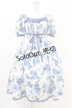 画像1: Enchantlic Enchantilly / ノスタルジアローズワンピース Free オフ/ブルー H-26-02-19-1031-LO-OP-NS-ZH