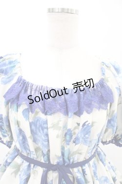 画像4: Enchantlic Enchantilly / ノスタルジアローズワンピース Free オフ/ブルー H-26-02-19-1031-LO-OP-NS-ZH