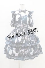 Royal Princess Alice / スペイシープリンセス beco+81コラボ ベルト付きワンピース M ブラック H-26-02-19-1032-LO-OP-NS-ZH