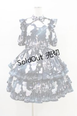 画像1: Royal Princess Alice / スペイシープリンセス beco+81コラボ ベルト付きワンピース M ブラック H-26-02-19-1032-LO-OP-NS-ZH